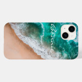 Meerwasser am Meer Sand tropischen Sommer Case-Mate iPhone Hülle (Rückseite (Horizontal))