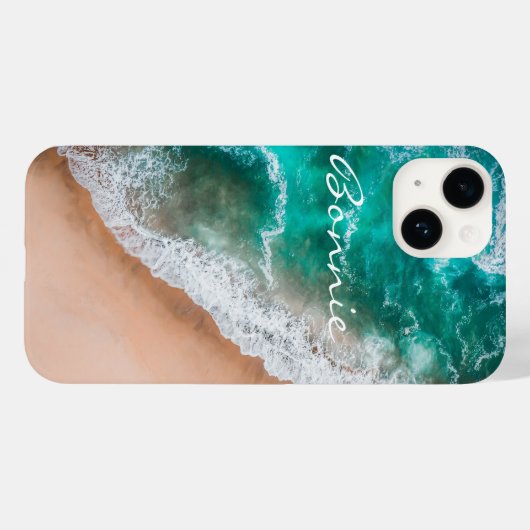 Meerwasser am Meer Sand tropischen Sommer Case-Mate iPhone Hülle (Rückseite (Horizontal))
