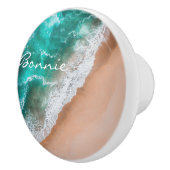 Meerwasser am Meer Sand tropischen Sommer Keramikknauf (Rechts)