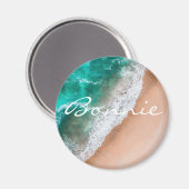 Meerwasser am Meer Sand tropischen Sommer Magnet (Vorderseite/Rückseite)