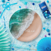 Meerwasser am Meer Sand tropischen Sommer Pappteller (Party)