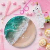 Meerwasser am Meer Sand tropischen Sommer Pappteller (Party)