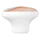 Meerwasser am Meer, tropischer Sommer Keramikknauf (Seitenansicht)