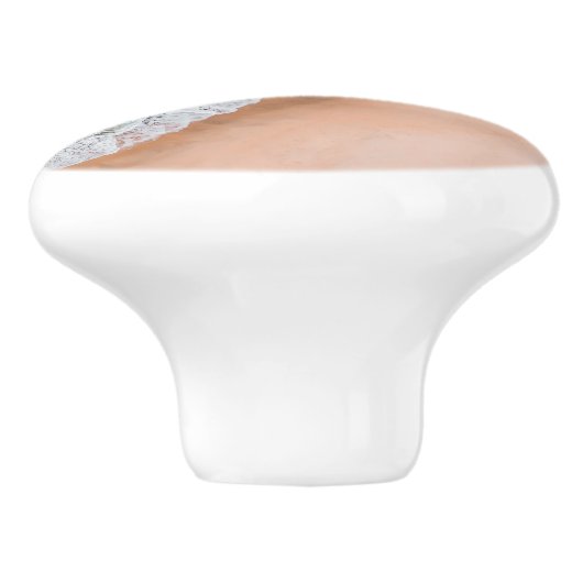 Meerwasser am Meer, tropischer Sommer Keramikknauf (Seitenansicht)