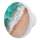 Meerwasser am Meer, tropischer Sommer Keramikknauf (Rechts)