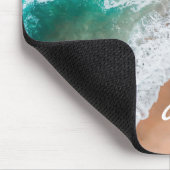 Meerwasser am Meer, tropischer Sommer Mousepad (Ecke)