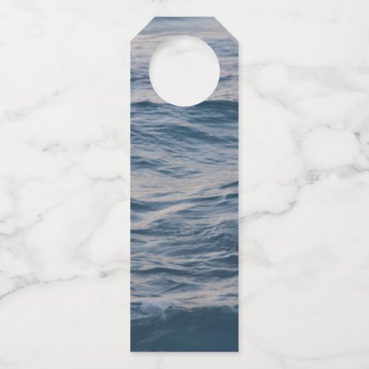 Meerwasser Flaschenanhänger (Rückseite)