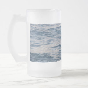 Meerwasser Nahaufnahme Mattglas Bierglas