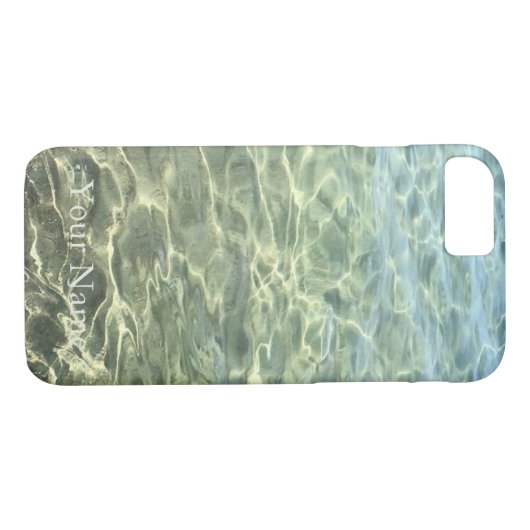 Meerwasser-Strand personalisiert Case-Mate iPhone Hülle (Rückseite (Horizontal))