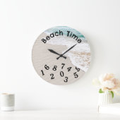 Meerwasser und Windgewässer Große Wanduhr (Zuhause)