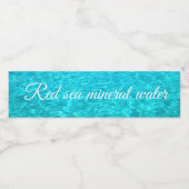 Meerwasser Wasserflaschenetikett (Einzelnes Label)