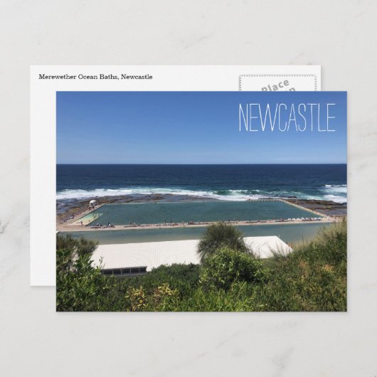 Meerwasserbäder Postkarte (Vorne/Hinten)