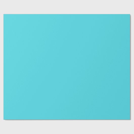 Meerwasserblau in fester Farbe Geschenkpapier (Flach)