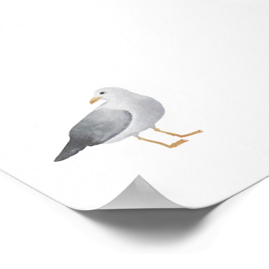 Meerwasserdruck Poster (Ecke)