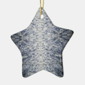 Meerwassermuster Keramik Ornament (Links)