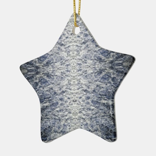 Meerwassermuster Keramik Ornament (Links)