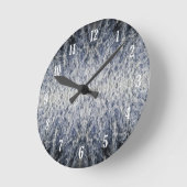Meerwassermuster Runde Wanduhr (Winkel)