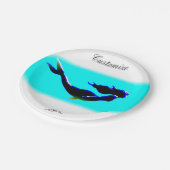 Meerwasserschwimmen Pappteller (Schrägansicht)