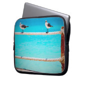 Meerwasservögel türkis Foto Küstenmeere Laptopschutzhülle (Vorderseite Links)