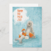 MEERZEIT kleine Auszeit für dich Grußkarte Mitteilungskarte (Vorne/Hinten)