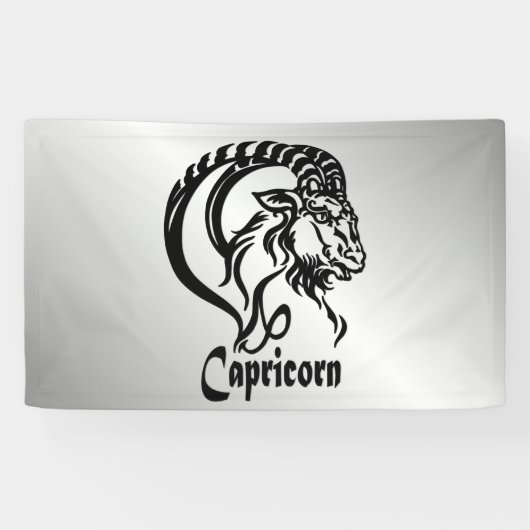 Meerziege Zodiac-Party-Hut Banner (Horizontal)