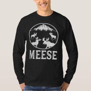 Meese Plural Elch English Grammar Joke T-Shirt
