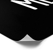 Meet Balls Funny Social Meatball Pun Dark BG Poster (Ecke)