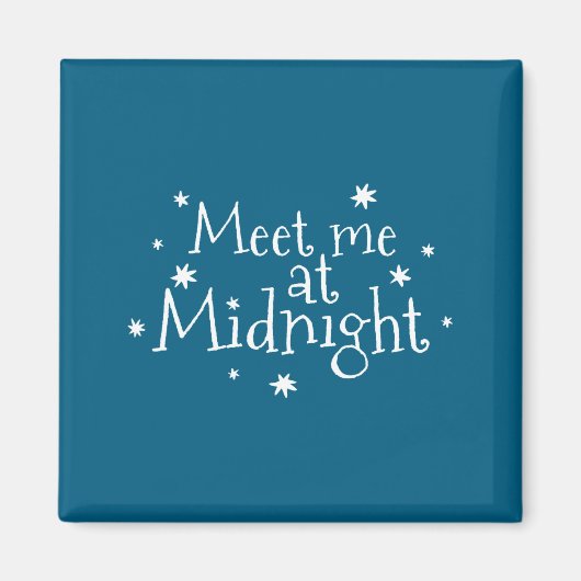 Meet Me At Midnight New Year 2026 Romantic Countdo Magnet (Vorne)