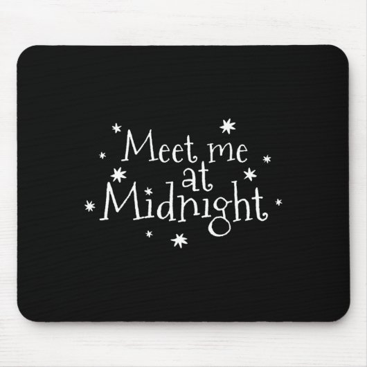 Meet Me At Midnight New Year 2026 Romantic Countdo Mousepad (Vorne)