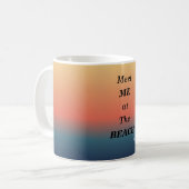 Meet Me At The Beach Summer Beach Sunrise Mug Kaffeetasse (Vorderseite Links)
