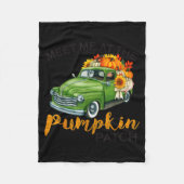 Meet Me At The Pumpkin Patch Ckup Fall Thanksgivin Fleecedecke (Vorderseite)
