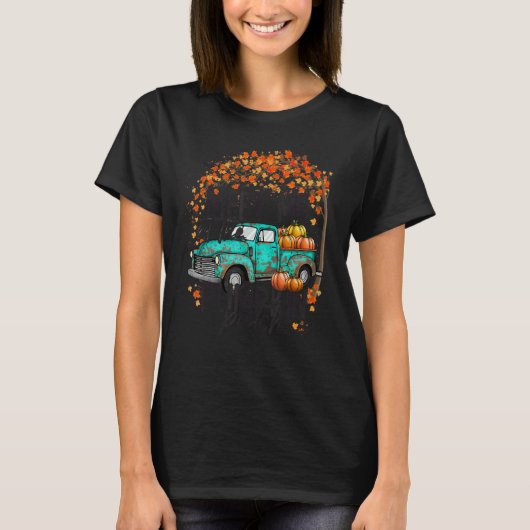 Meet Me at The Pumpkin Patch Fall Autumn Thanksgiv T-Shirt (Vorderseite)