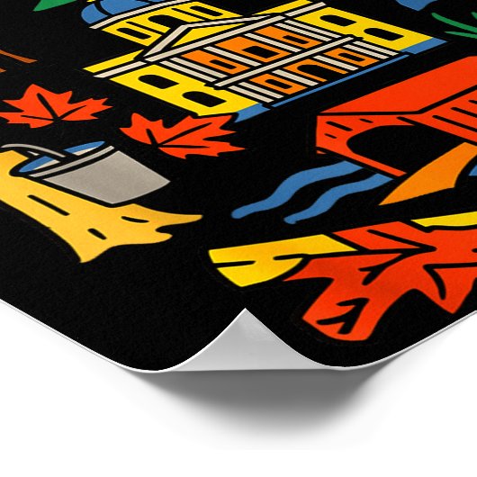 Meet Me In New Hampshire - Cute Us State Travel Re Poster (Ecke)