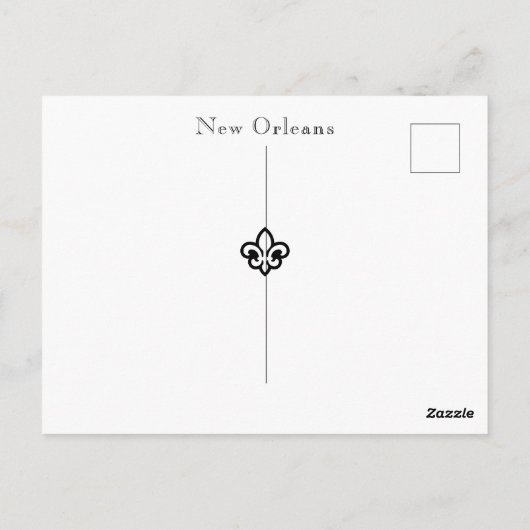 'Meet Me in New Orleans' Postkarte (Rückseite)