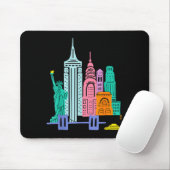 Meet Me In New York - Cute Us State Travel Retro D Mousepad (Mit Mouse)