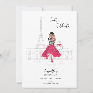 Meet Me in Paris – Birthday Party Invitation Einladung