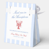 Meet Me in The Hamptons Bachelorette Geschenkschachtel (Rückseite)