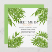 Meet Me Miami Junggeselinnen-Abschied Vacation Einladung (Vorne/Hinten)