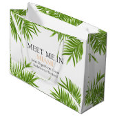 Meet Me Miami Junggeselinnen-Abschied Vacation Große Geschenktüte (Vorderseite Schrägansicht)