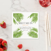 Meet Me Miami Junggeselinnen-Abschied Vacay Gefall Serviette (Beispiel)
