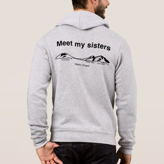 "Meet my Schwestern" Hoodie (Rückseite)