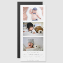 "Meet our baby" Baby Announcement Foto Strip