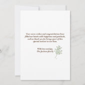 "Meet Our Little One" Foto Geburt Announccard Ankündigung (Rückseite)