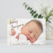 "Meet Our Little One" - Geburtsankündigung eines F (Stehend Vorderseite)