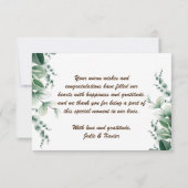 "Meet Our Little One" - Geburtsankündigung eines F (Rückseite)