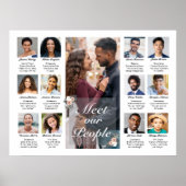 Meet Our People Wedding Sign Poster (Vorne)