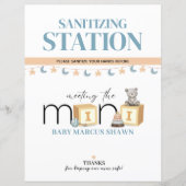 Meet The Mini Blue Sanitizing Station Sign (Vorderseite)