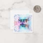 *~* MEETEN SIE MICH? Beziehung AP63 flache Note Ca Mitteilungskarte (Vorderseite/Rückseite Beispiel)