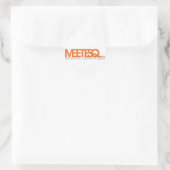 MeetESQ.com Runder Aufkleber (Tasche)