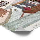 Meeting between Napoleon I & Tsar Alexander I Poster (Ecke)